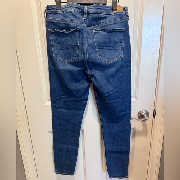 American Eagle Outfitters Dark Blue Skinny Jeans - Picture 3 of 4